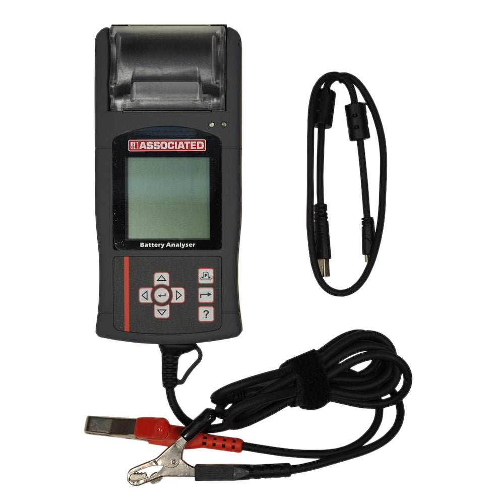 Associated 12-1015 Digital Battery Electrical System Analyzer Tester with Thermal Printer and USB Port