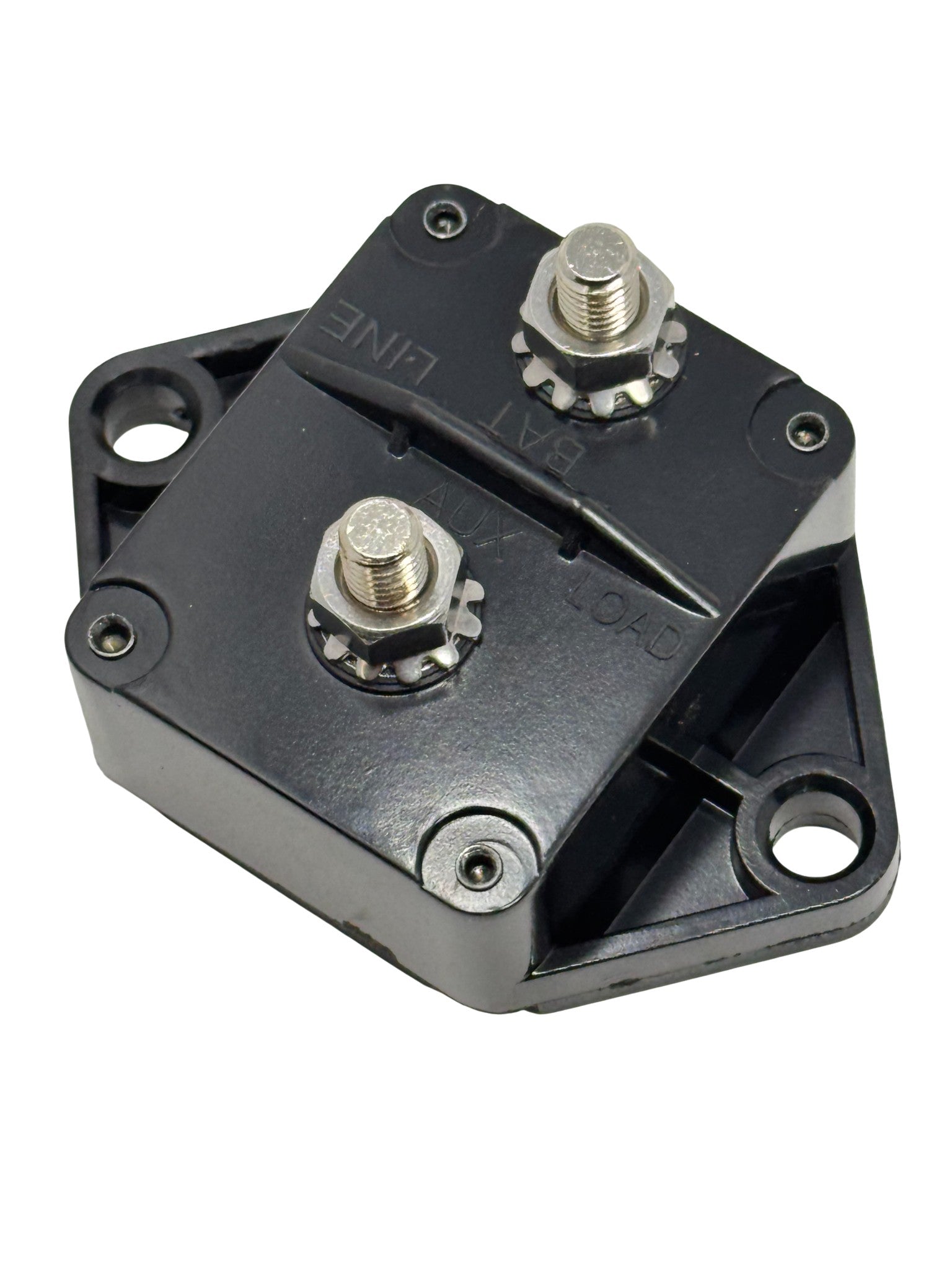 676313A - 135 Amp Waterproof Panel Mount Circuit Breaker, 32V DC Auto-Reset, 1/4-28 Studs