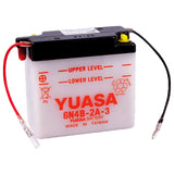 6N4B-2A-3 Conv 6V MC Battery, Dry Charged,  4 AH,  M26B43