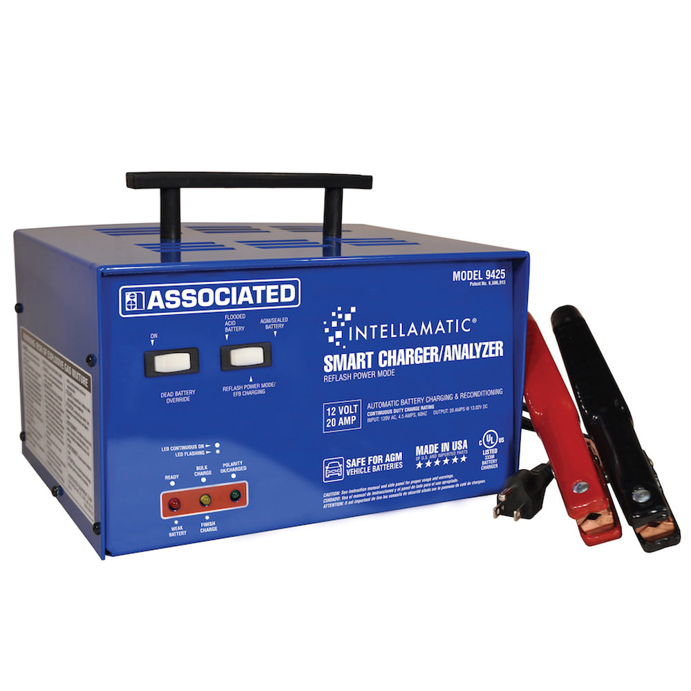 Associated 9425 Intellamatic 12 Volt Charger/Analyzer/ Power Supply