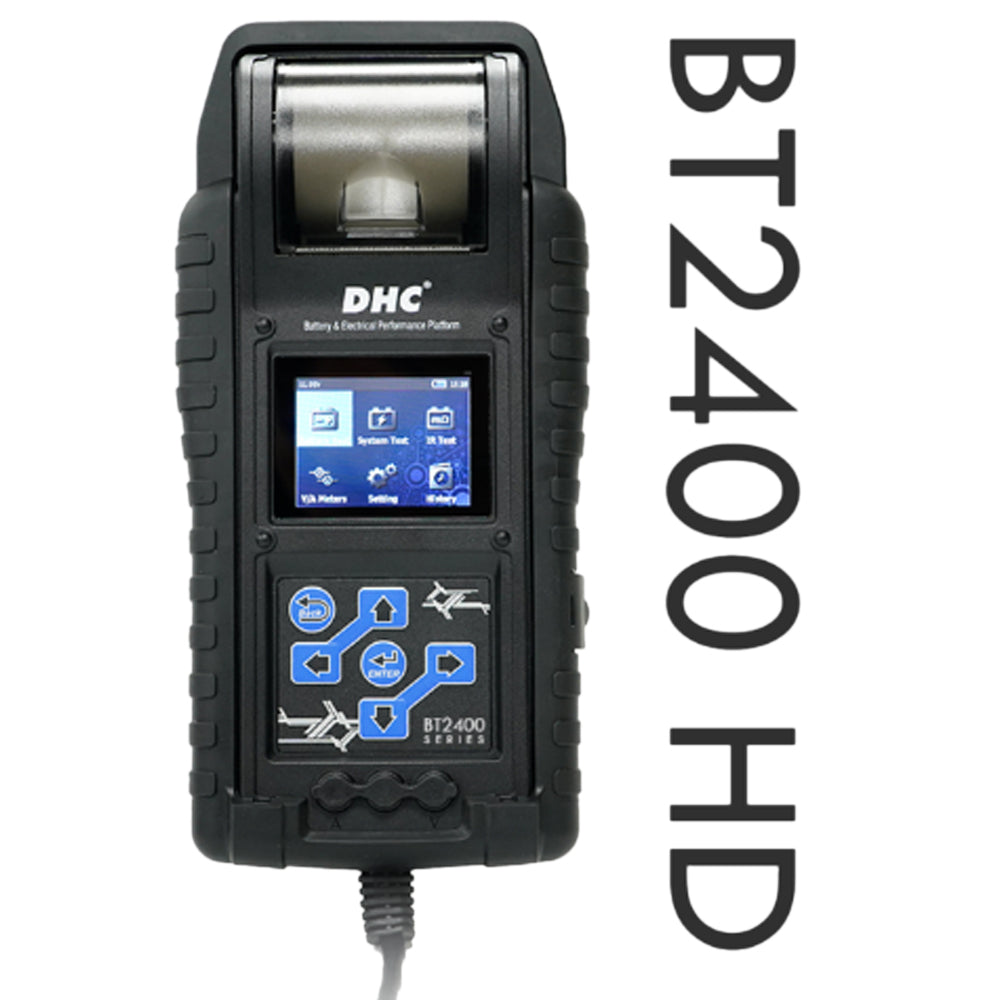 DHC BT2400HD - Heavy Duty Battery & Electrical System Tester w/ Printer (6/12/24V)