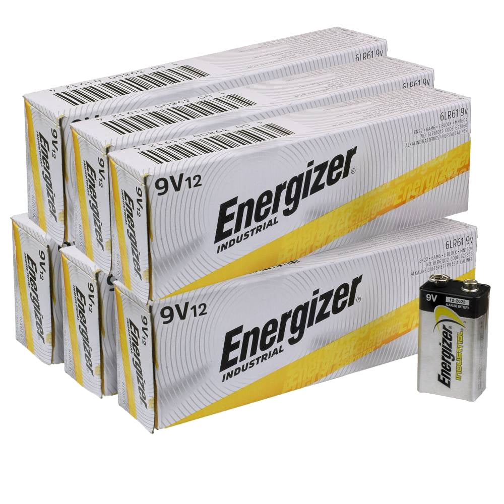 Energizer® EN22 Industrial 9V Alkaline Battery - Carton of 12