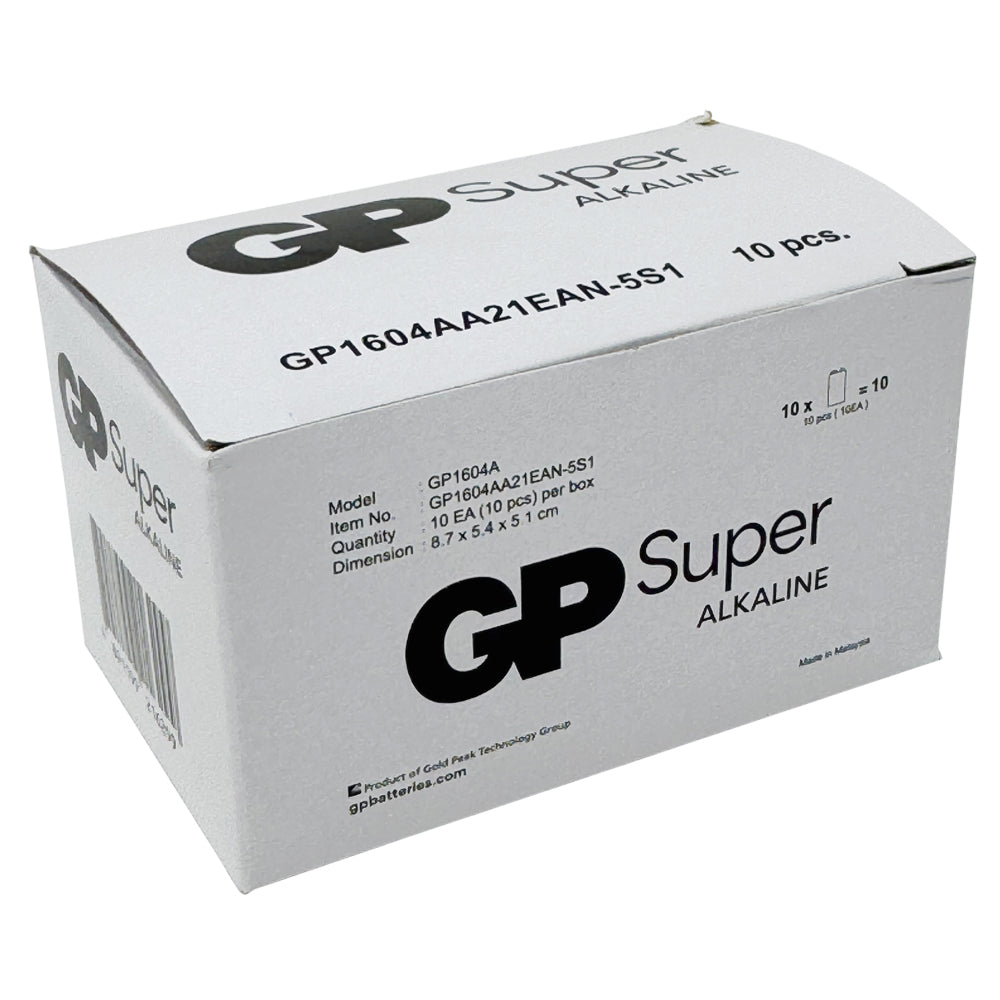 GP-9VS - GP Super 9V Alkaline Batteries