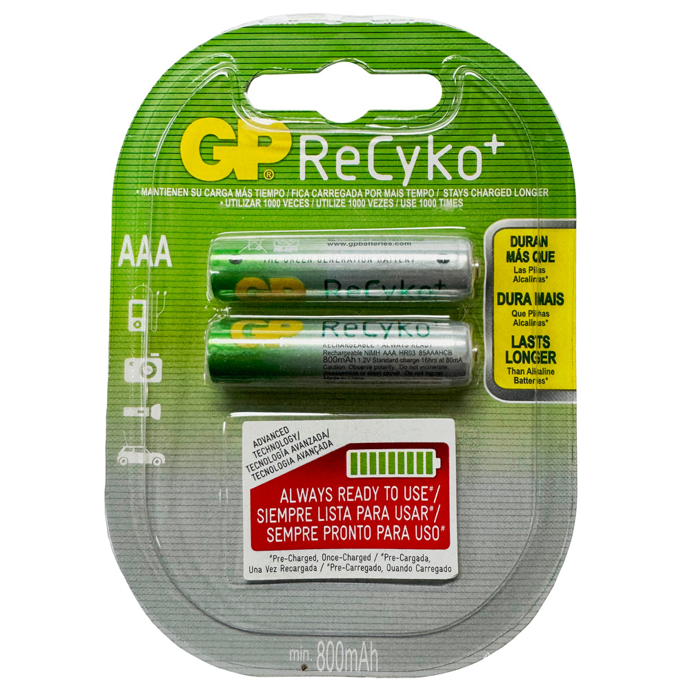 GP-AAARC - GP AAA ReCyko Rechargeable Battery 800mAh NiMh