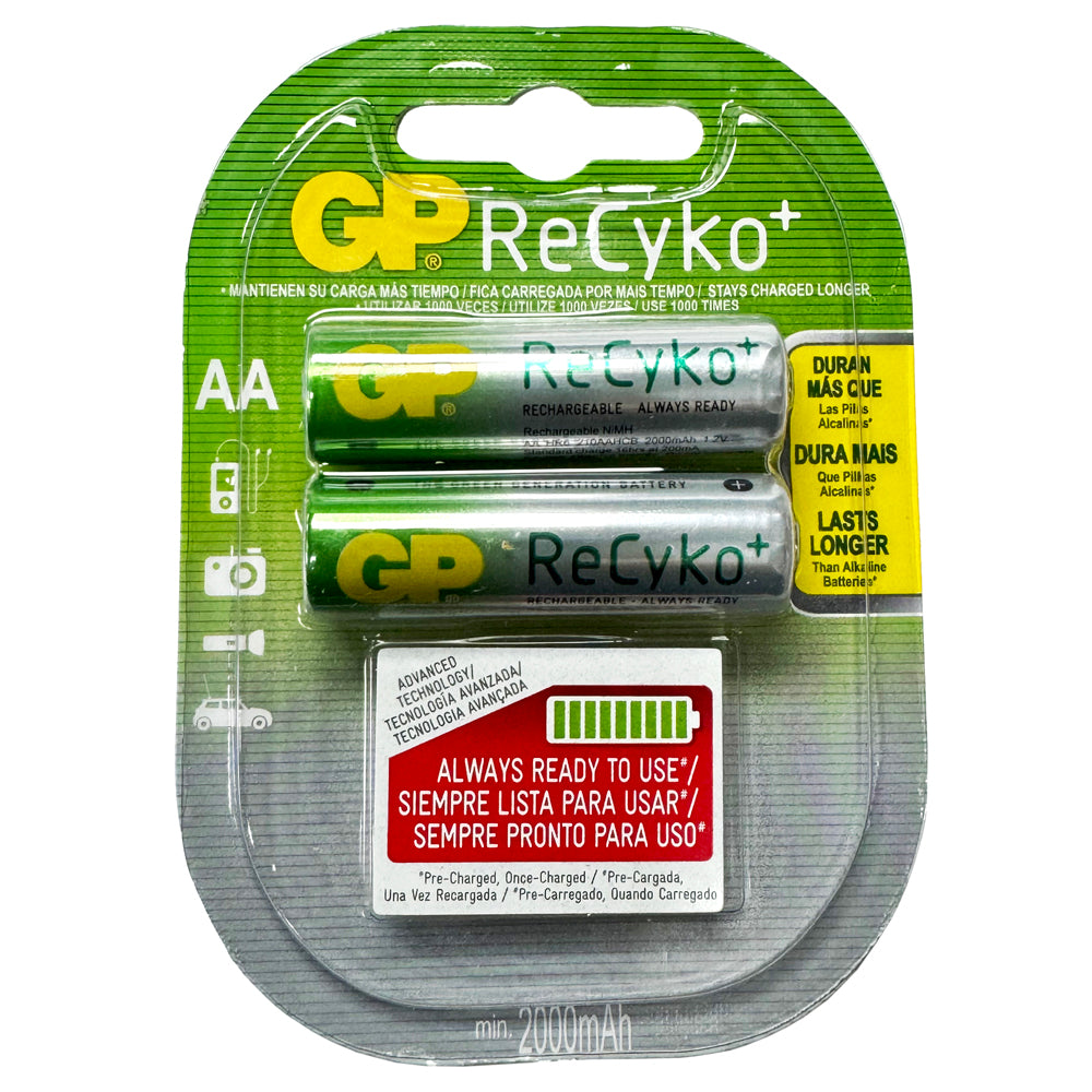 GP-AARC - GP AA Recyko Rechargeable Battery 2000mAh NiMh