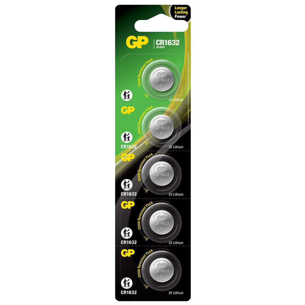 GP-CR1632 - GP 1632 Lithium Coin Cell, 3V