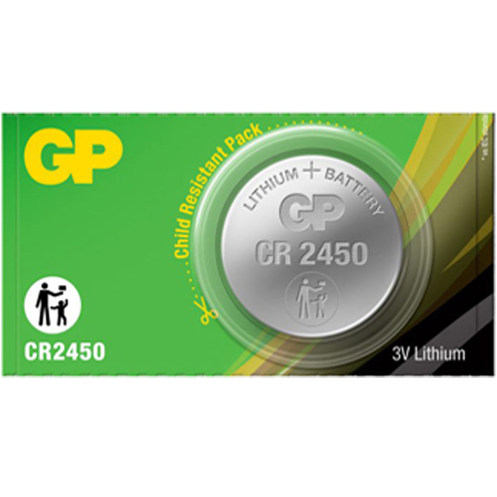 GP-CR2450 - GP 2450 Lithium Coin Cell, 3V