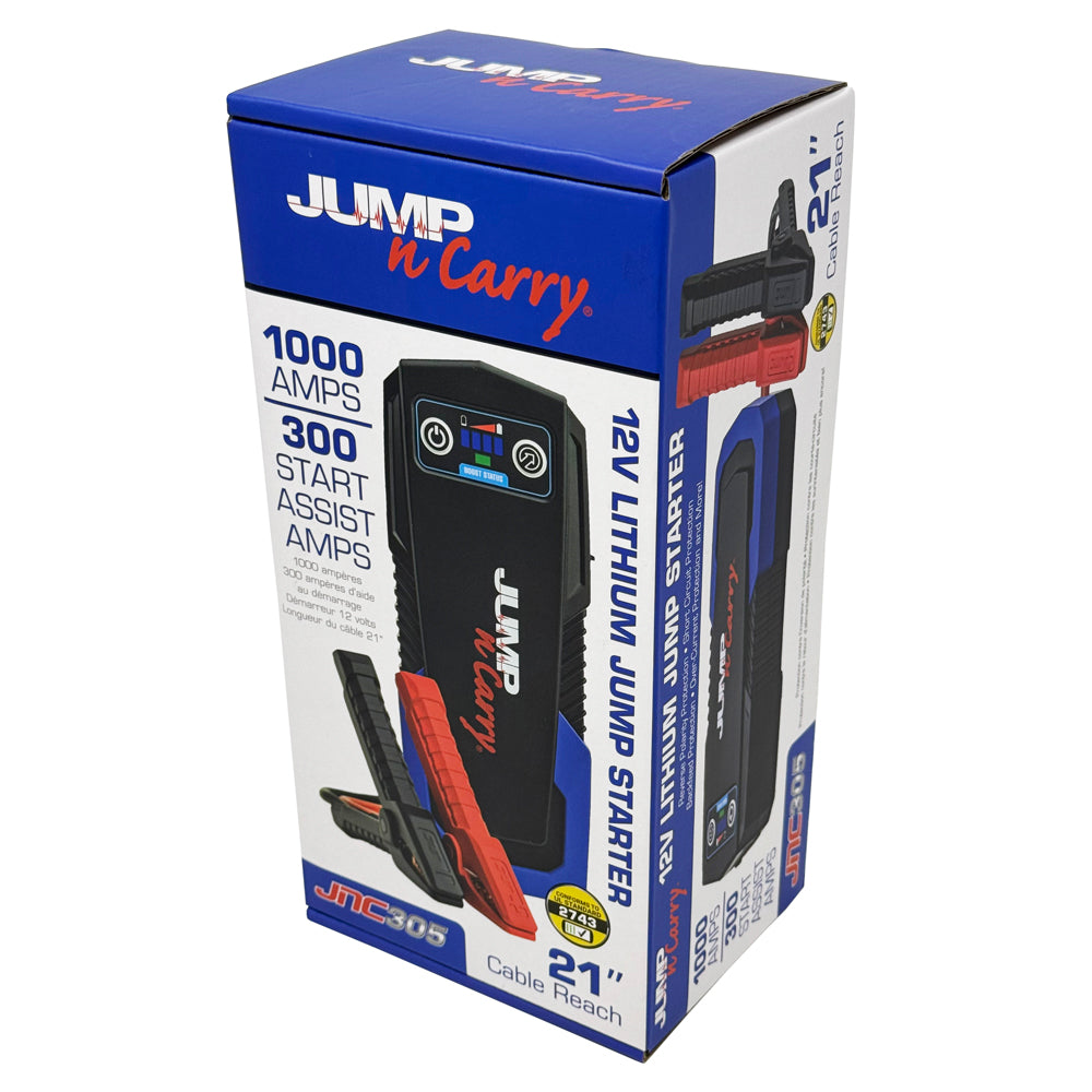 JNC305 - Jump-n-Carry 300 Amp Start Assist 12 Volt Lithium Jump Starter