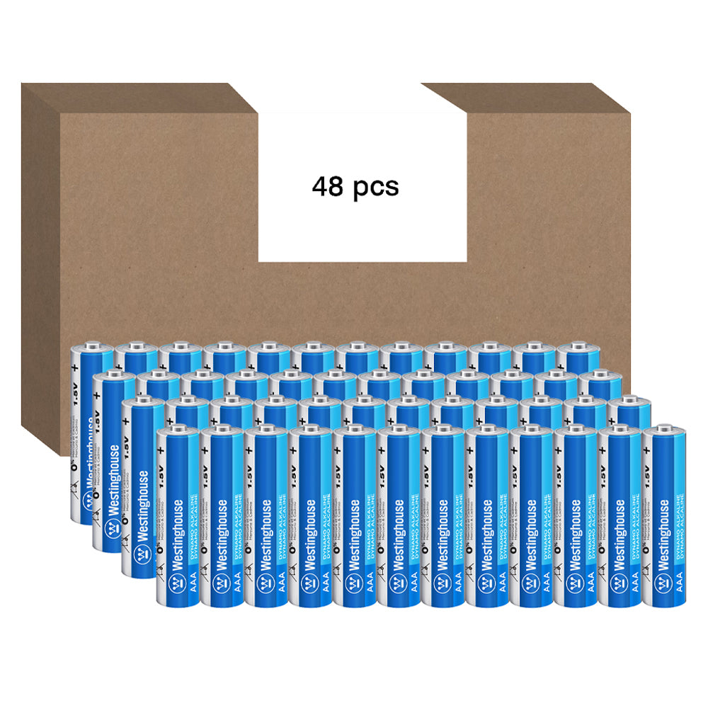 LR03-CB48 - Westinghouse AAA Dynamo Alkaline Batteries - Box of 48
