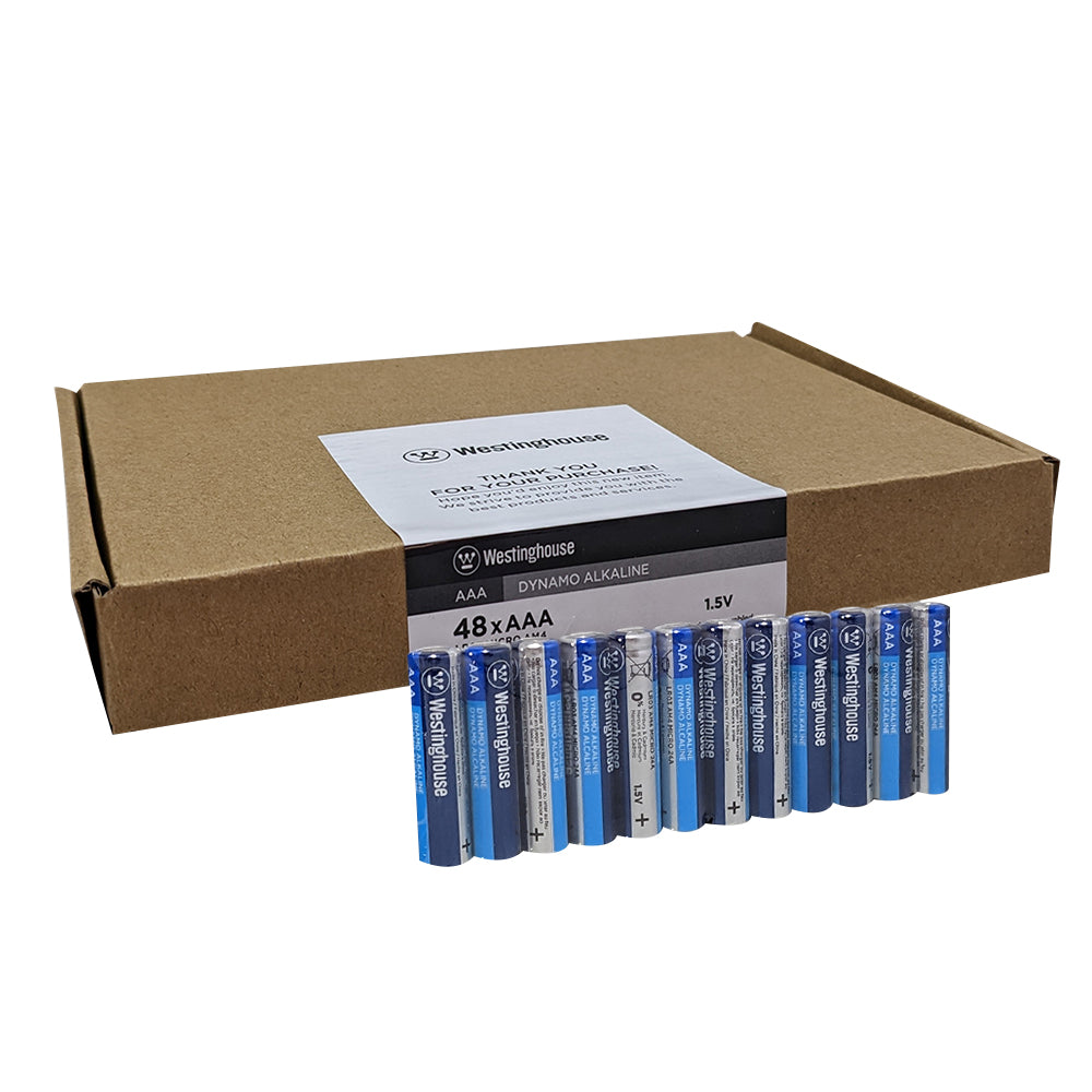 LR03-CB48 - Westinghouse AAA Dynamo Alkaline Batteries - Box of 48