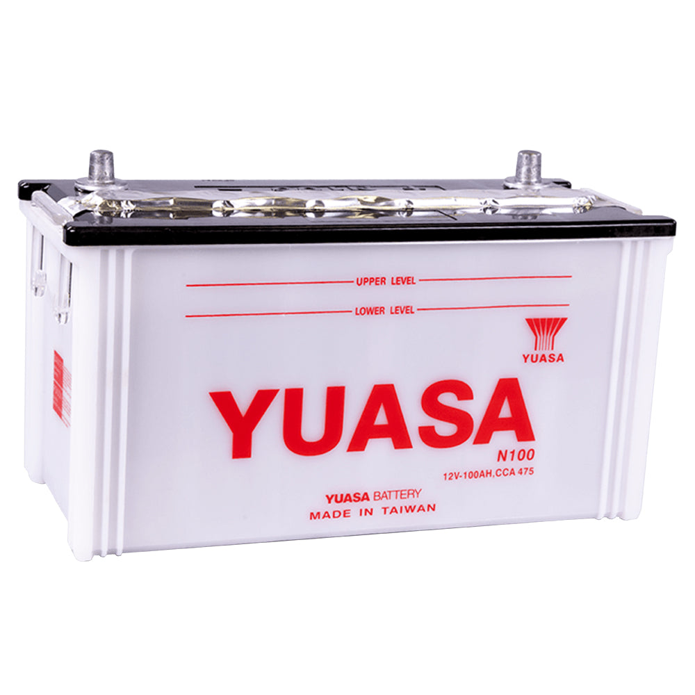 Yuasa N100 Conventional H-D Japanese Commercial Battery, Dry Charged 12V, 100 AH, 475 CCA M2N100