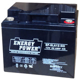 Energy Power 12V, 50AH SLA AGM Battery - M6 Internal Thread Term
