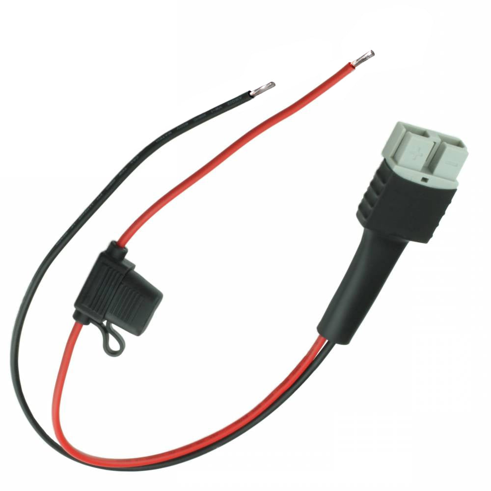202000063 - Schauer Industrial Charger Adapter - SB50 Gray to Stripped Leads