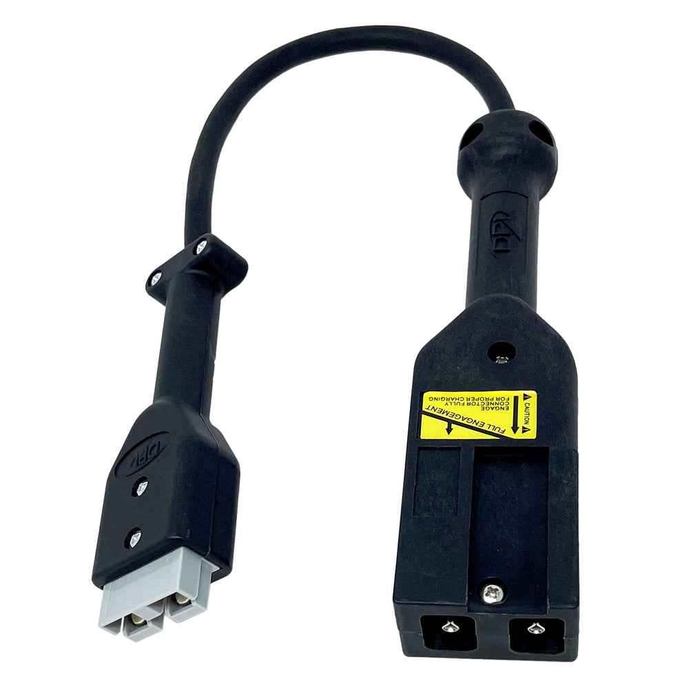 207000090 - Schauer Golf Car Charger Adapter - SB50 Gray to EZGO with Notch (Shuttle)