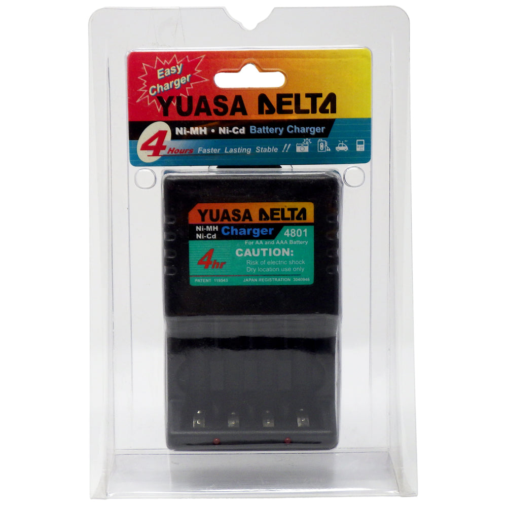 4801 YUASA Delta AA/AAA NiMh / NiCD Charger