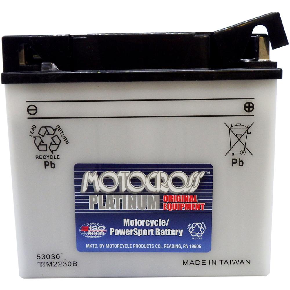53030 High Perf Conv 12V MC Battery, Dry Charged 30 AH*, M2230B
