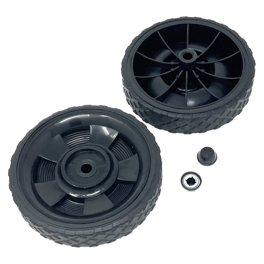 611157 - Associated Eqpt Wheel Kit, 6 inch Plastic with Rubber Tread - 6006, 6009