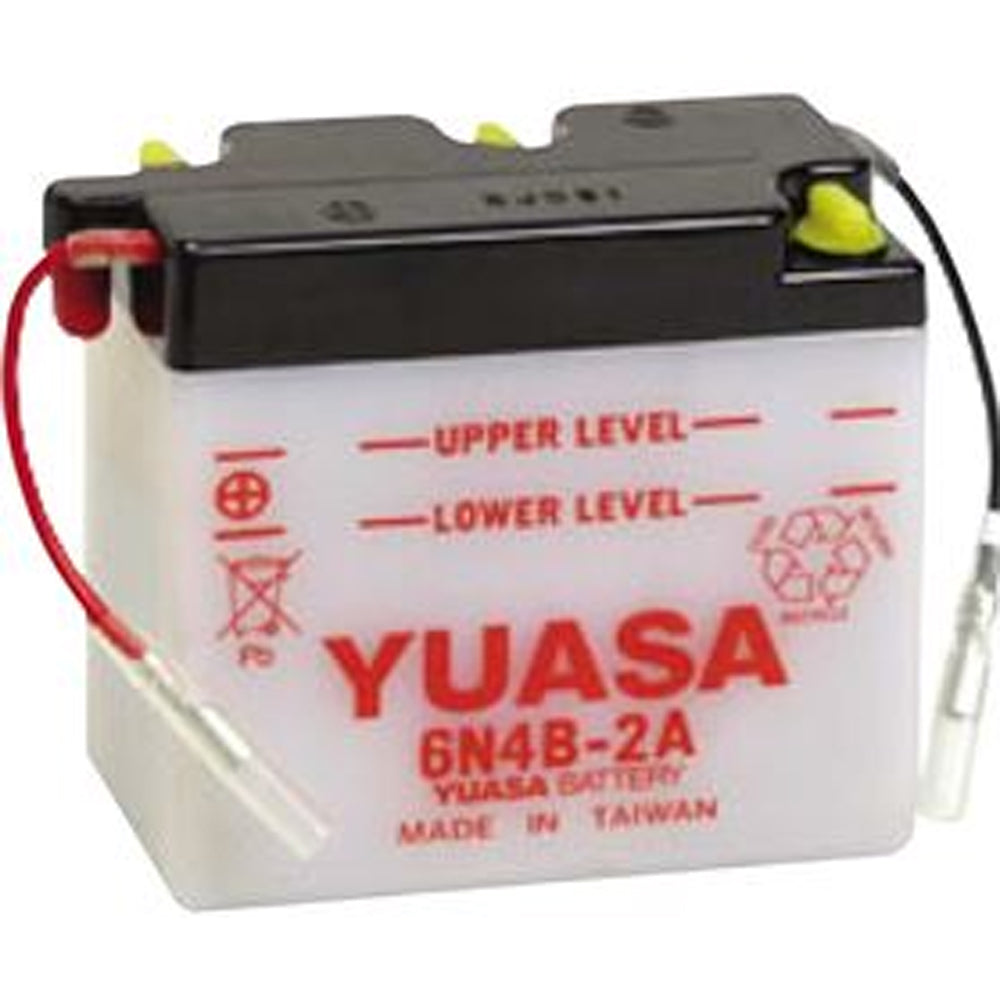 6N4B-2A Conv 6V MC Battery, Dry Charged, 4 AH, M26B4B