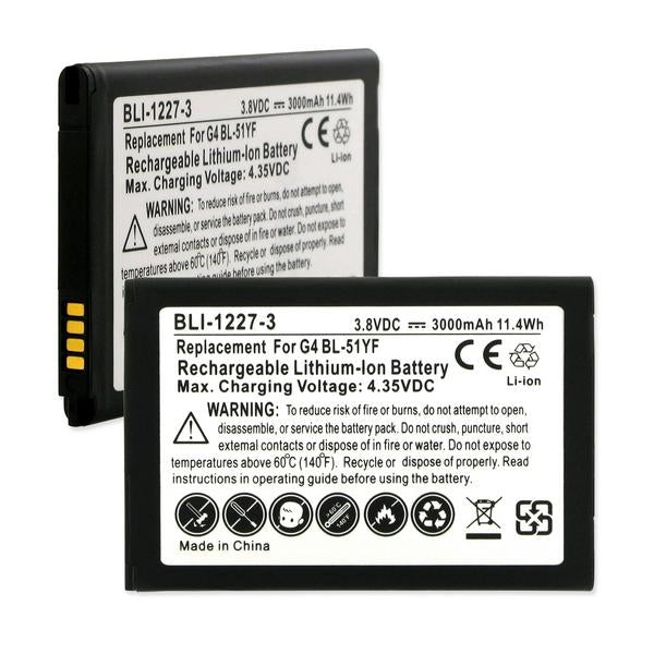 Cell Phone Battery - LG BL-51YH 3.8V 3000mAh LI-ION BATTERY / BLI-1227-3 / CEL-G4