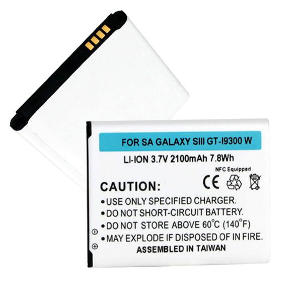 Cell Phone Battery - SAMSUNG GALAXY S III GT-I9300 3.8V 2.1Ah LI-ION BATTERY W/ NFC / BLI-1258-2.1 / CEL-I9300 / LI-SCH GALAXY S 3