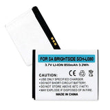Cell Phone Battery - SAMSUNG BRIGHTSIDE SCH-U380 3.7V 850mAh LI-ION BATTERY  / BLI-1304-.8 / CEL-U485 / LI-SCH INTENSITY 3