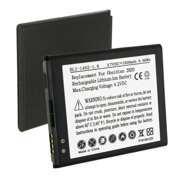 Cell Phone Battery - ZTE Li3818T43P3H635450 3.7V 1800mAh LI-ION BATTERY / BLI-1482-1.8 / CEL-Z820