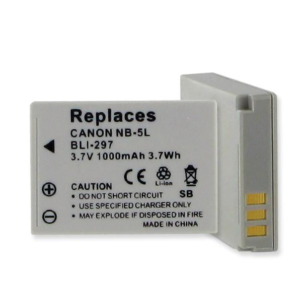 Digital Battery - CANON NB-5L LI-ION 1000mAh  / BLI-297 / CAM-NB5L