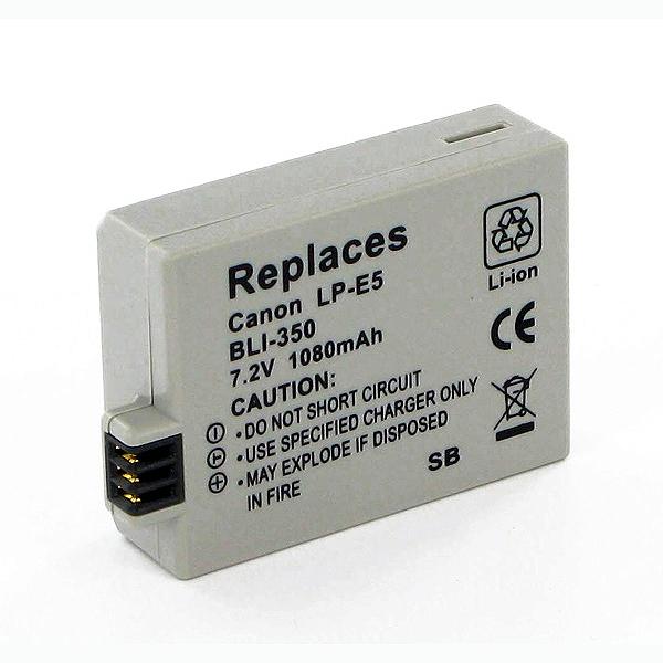 Video Battery - CANON LP-E5 LI-ION 7.4V 1080mAh / BLI-350 / CAM-LPE5