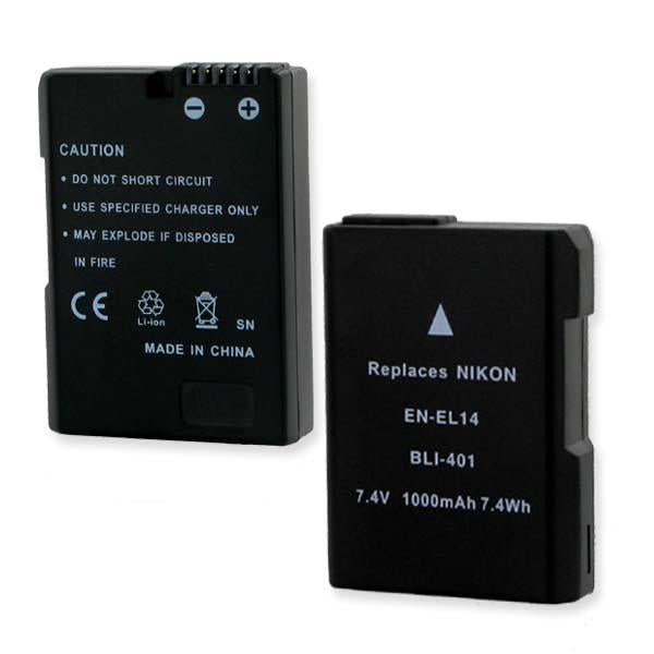 Digital Battery - NIKON EN-EL14 7.4V 1000MAH / BLI-401 / CAM-ENEL14