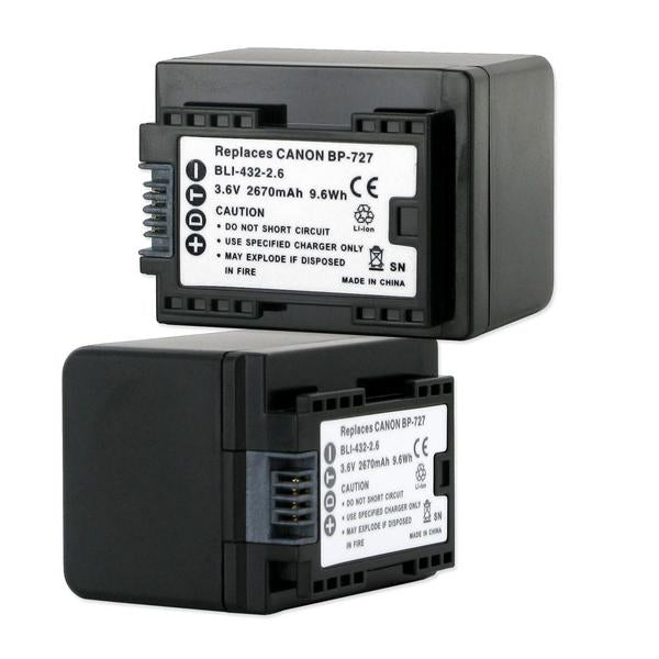 Digital Battery - CANON BP-727 3.6V 2670MAH / BLI-432-2.6 / CAM-BP727