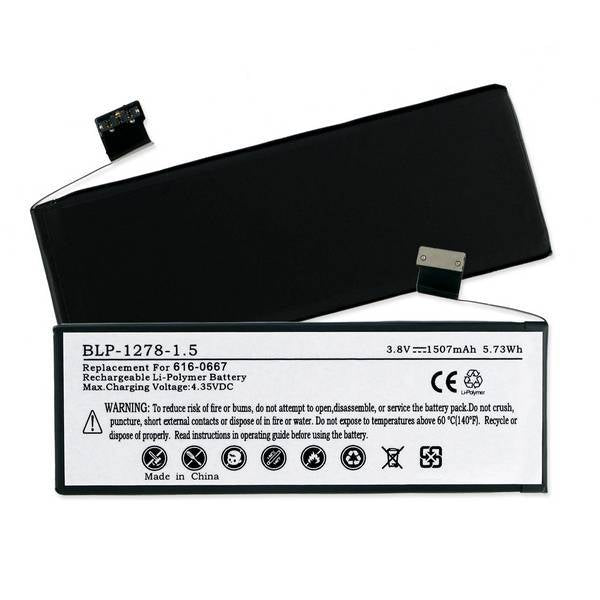 Cell Phone Battery (Embedded) - APPLE IPHONE 5C 616-0667 3.8V 1510mAh LI-POL BATTERY (T) / BLP-1278-1.5 / CEL-IP5C