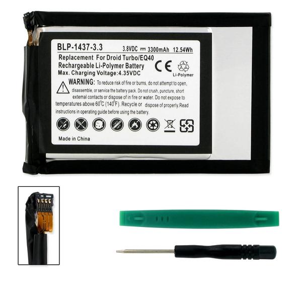 Cell Phone Battery (Embedded) - MOTOROLA EQ40 3.8V 3300mAh LI-POL BATTERY (T) / BLP-1437-3.3 / CEL-XT928