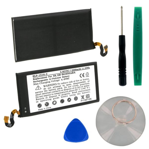 Cell Phone Battery (Embedded) - BULK SAMSUNG GALAXY S8 3.8V 3000mAh LI-POL BATTERY (T) / BLP-1516-3 / CEL-G950