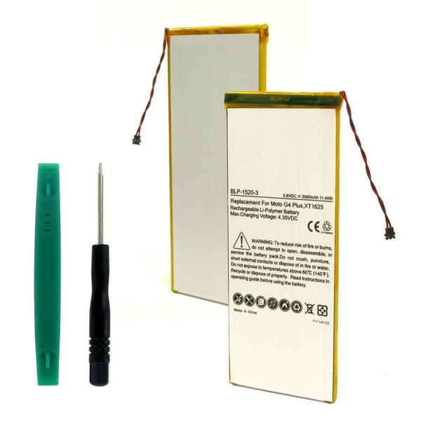 Cell Phone Battery (Embedded) - MOTOROLA GA40 SNN5970A 3.8V 3000mAh LI-POL BATTERY (T) / BLP-1520-3 / CEL-XT1625
