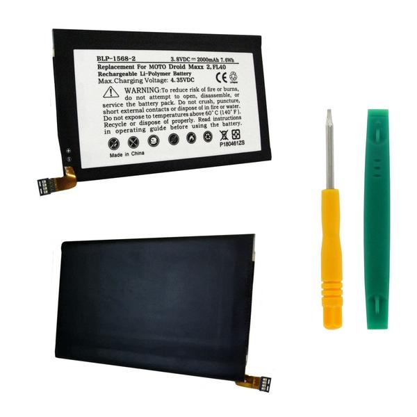Cell Phone Battery (Embedded) - MOTOROLA DROID MAXX 2 XT1565 FL40 3.8V 2Ah LI-POL BATTERY (T) / BLP-1568-2 / CEL-XT1565