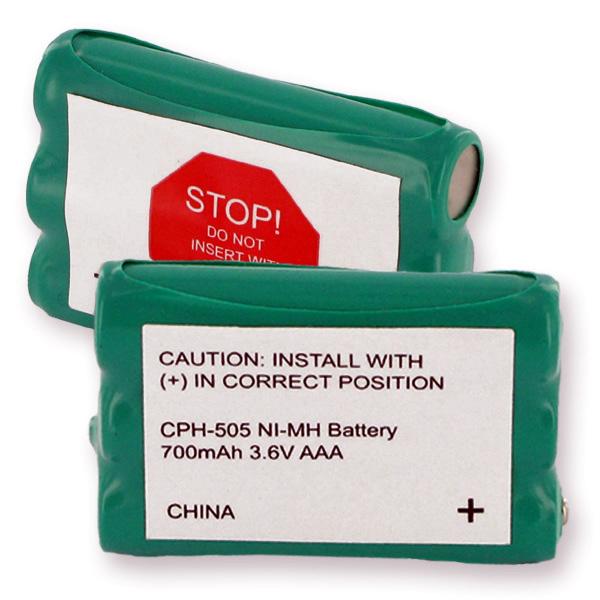 Cordless Phone Battery - AT&T 2419/2420 NiMH 3.6V 700mAh / CPH-505 / BATT-2419