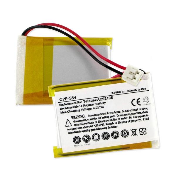 Cordless Phone Battery - TELEDEX AC9210S 3.7V 650mAh LI-POL BATTERY