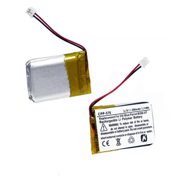 Cordless Phone Battery - VXI BLUEPARROT B350-XT 3.7V 300mAh LI-POL BATTERY / CPP-576 / HS-B350XT