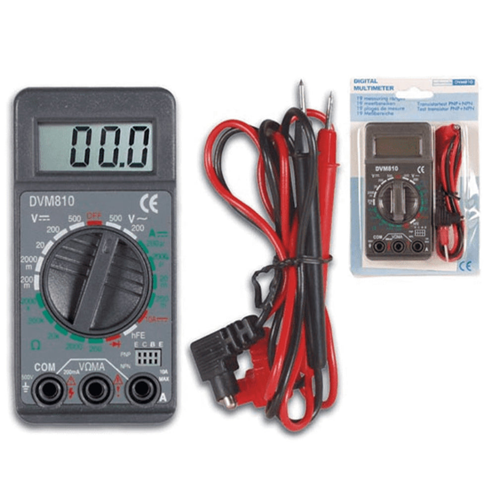 Velleman DVM810 3-1/2 Digit Mini Digital Multimeter with 19 Measuring Ranges
