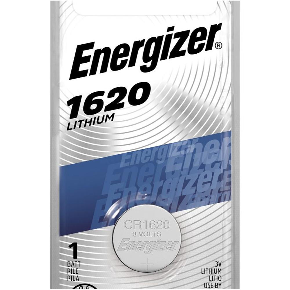 Energizer 1620 Lithium Coin Cell, 3V - 1 per card