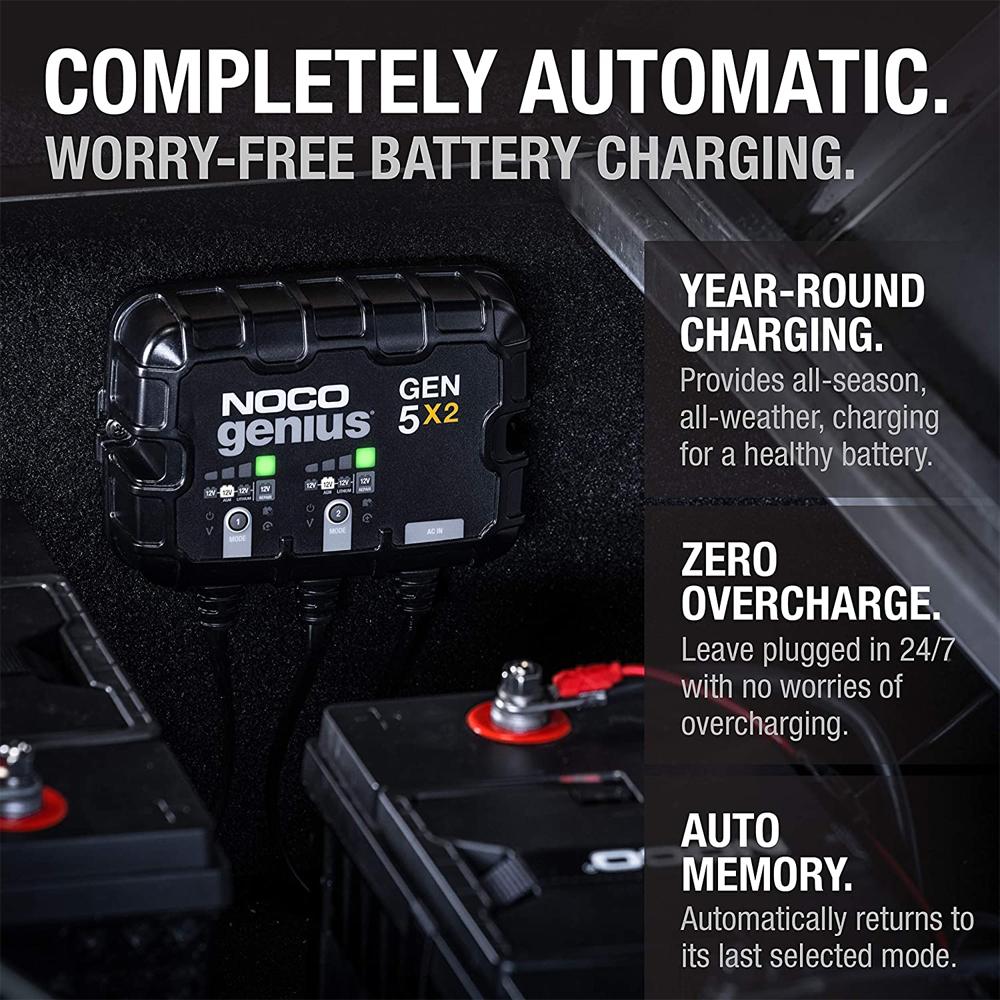 NOCO GEN5X2 2-Bank 10A Onboard Battery Charger & Maintainer