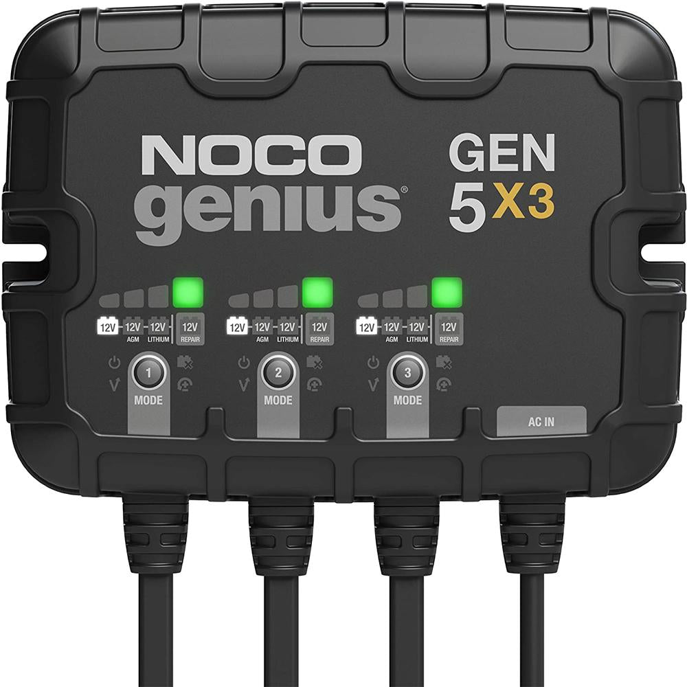 NOCO GEN5X3 3-Bank 15A Onboard Battery Charger & Maintainer