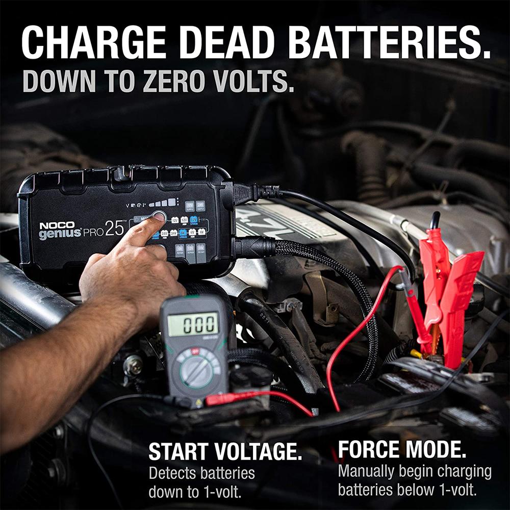 NOCO GENIUSPRO25 6/12/24V 25A Battery Charger & Maintainer