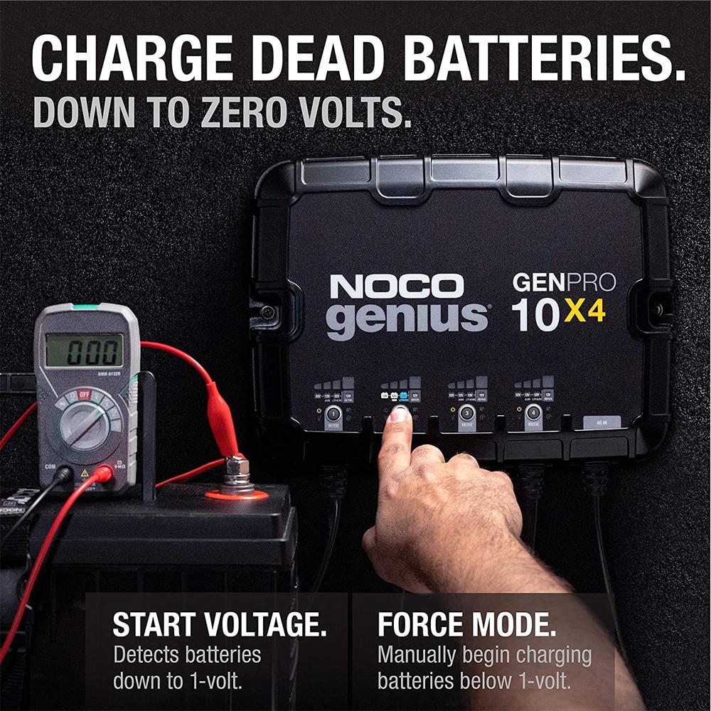 NOCO GENPRO10X4 4-Bank 40A Onboard Battery Charger & Maintainer
