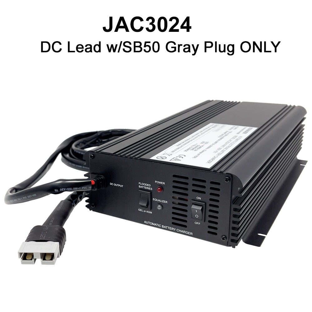 JAC3024 - Schauer 24V, 30A Intelligent Electronic Charger with Float/Maintenance Mode - Includes Choice of DC Connector