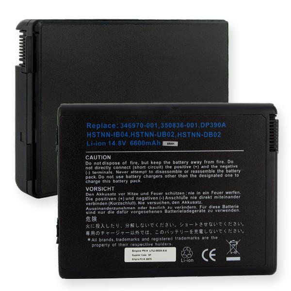 Laptop Battery - HP 14.8V 6600mAh Li-ION / LTLI-9025-6.6 / NM-DP390A-8