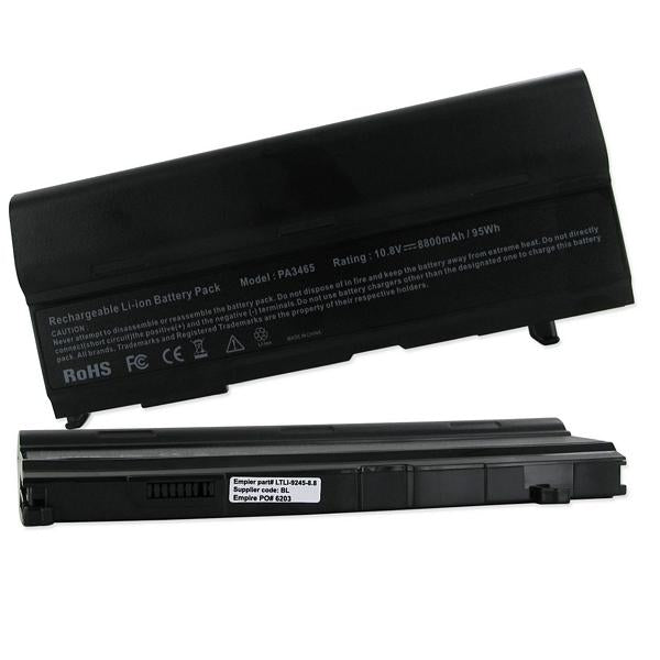 Laptop Battery - TOSHIBA 11.1V 8800MAH LI-ION / LTLI-9245-8.8 / NM-PA3465U-6