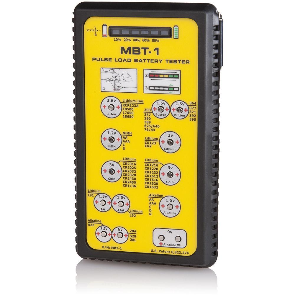 ZTS MBT-1 Multi-Battery Tester™ Outfit, with Soft Case & 4 AA Batteries
