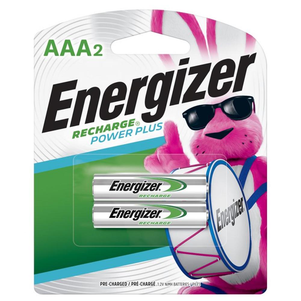 Energizer Recharge® Power Plus AAA Rechargeable NiMh Batteries - 2pk