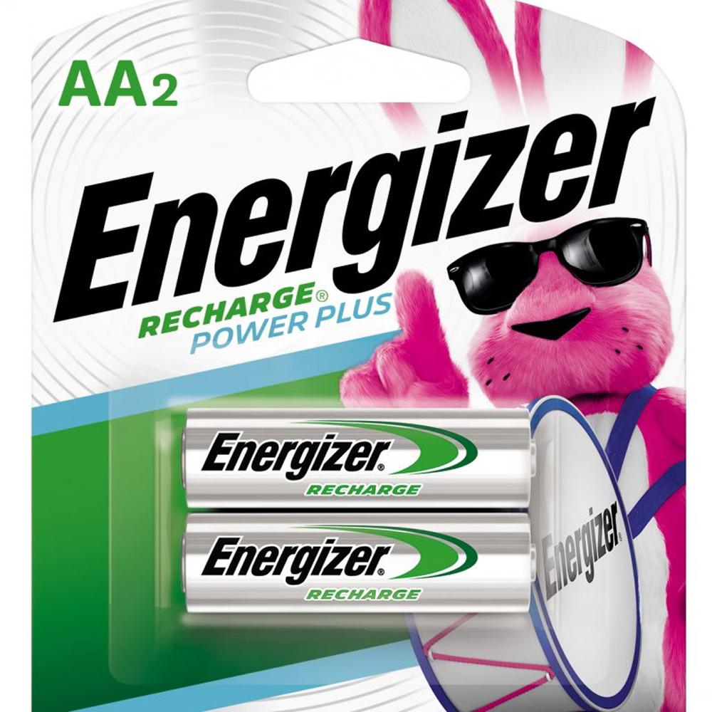 Energizer Recharge® Power Plus AA Rechargeable NiMh Batteries - 2pk